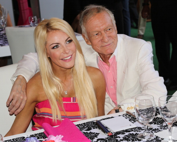 Хью Хефнер и Кристал Харрис в 2013 году. Фото Getty