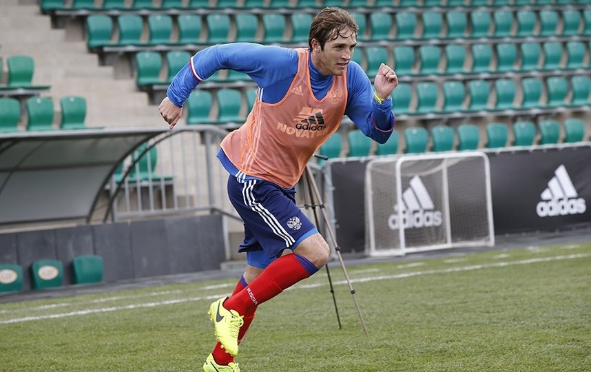 Тренировка сборной России по футболу. Фото www.rfs.ru