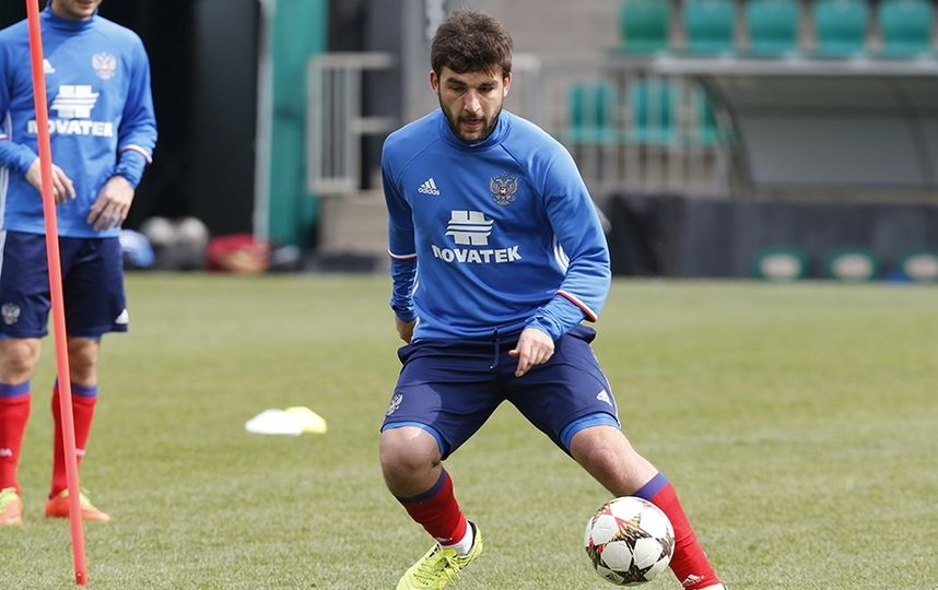 Тренировка сборной России по футболу. Фото www.rfs.ru