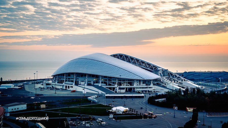 Стадион "Фишт" в Сочи. Фото Телеграм-канал #СемьдесятСедьмой