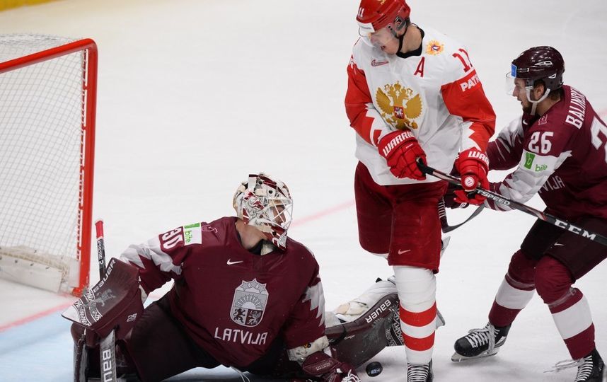 Чемпионат мира по хоккею – 2019. Матч Латвия – Россия. Фото AFP