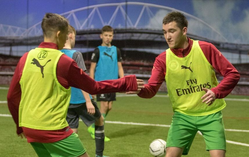 Дети-сироты в академии "Аренала". Фото Дарья Конурбаева