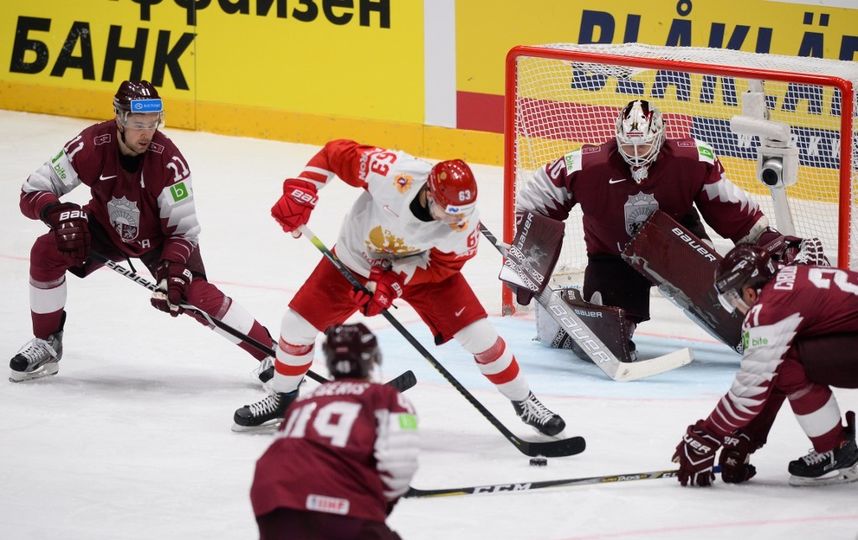 Чемпионат мира по хоккею – 2019. Матч Латвия – Россия. Фото AFP