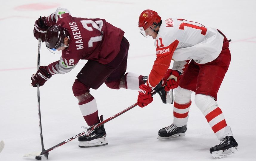 Чемпионат мира по хоккею – 2019. Матч Латвия – Россия. Фото AFP