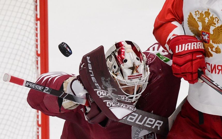 Чемпионат мира по хоккею – 2019. Матч Латвия – Россия. Фото AFP