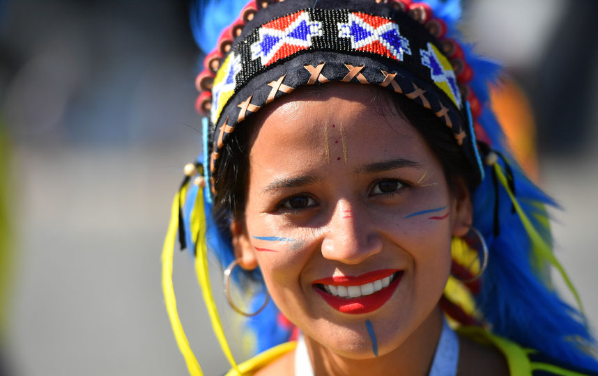 Болельщица матча. Фото AFP