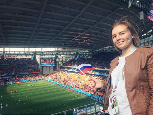 Болельщицы матча Египет – Уругвай. Фото Instagram/mariya_isypova