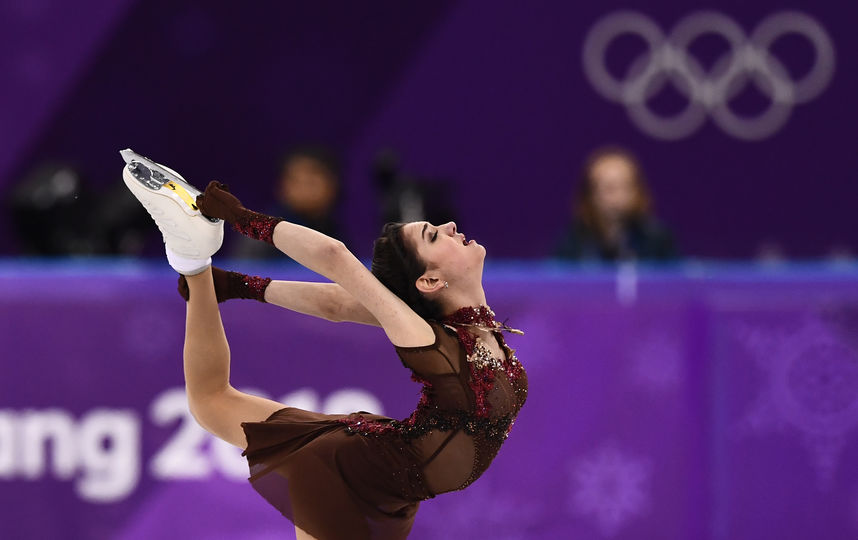Медведева в Пхенчхане, прозивольная программа. Фото AFP