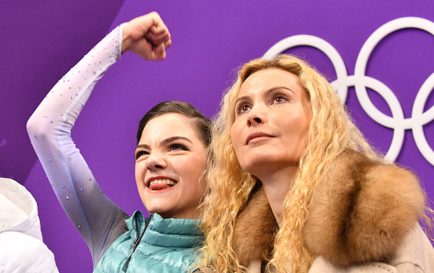 Медведева в Пхенчхане, короткая программа. Фото AFP