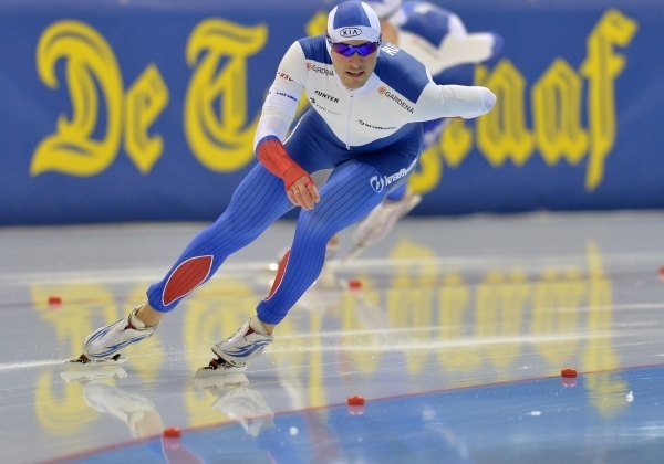 Конькобежец Сергей Грязцов. Фото РИА Новости