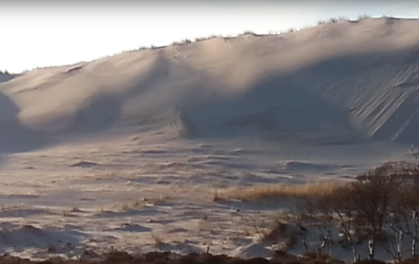 Снег в пустыне Сахара. Фото Скриншот Youtube