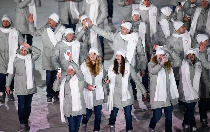 Выход сборной России. Фото AFP