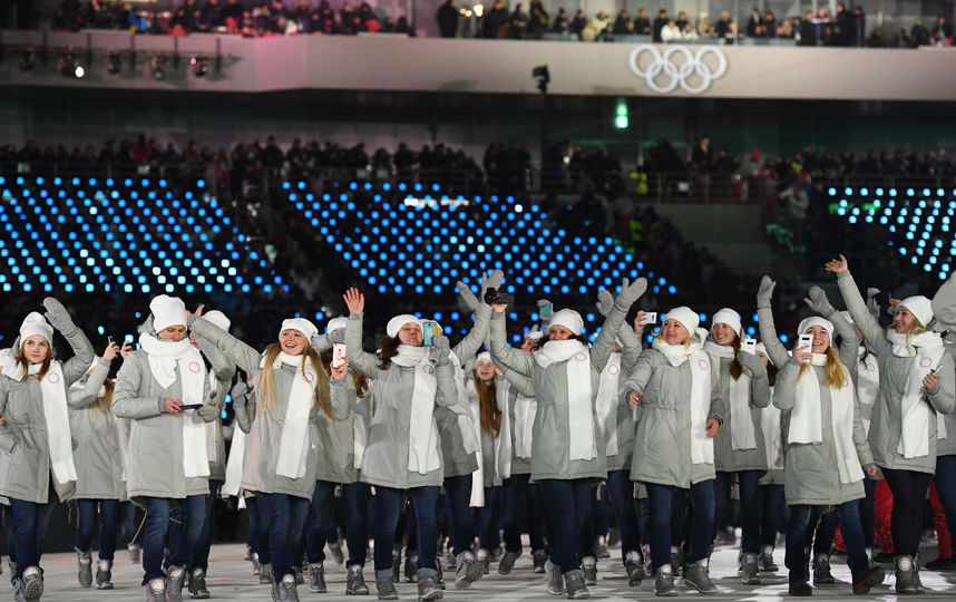 Выход сборной России. Фото AFP