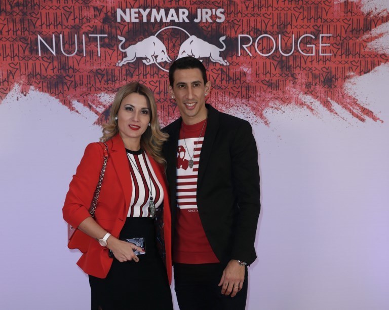 Анхель ди Мария с женой. Фото AFP