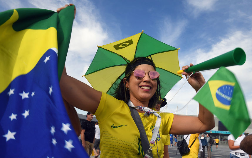 Болельщица матча Бразилия – Швейцария. Фото AFP