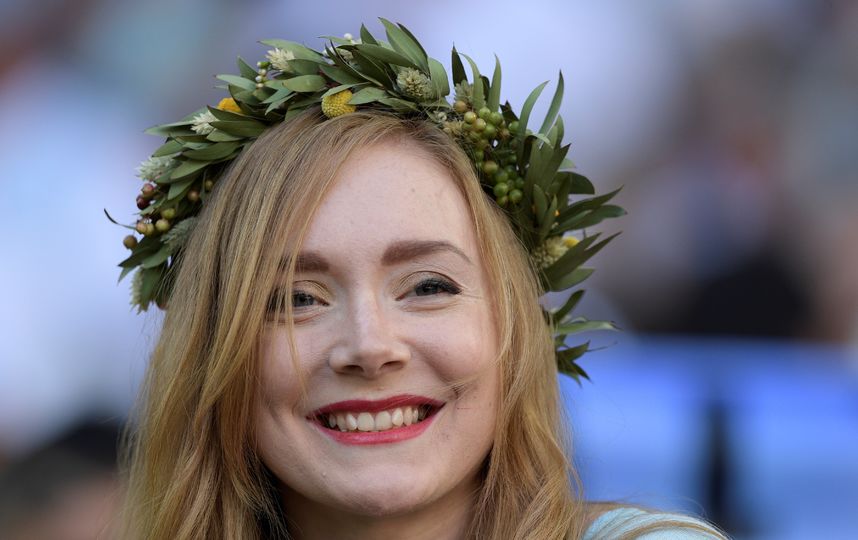 Болельщицы на матче Аргентина – Исландия. Фото AFP