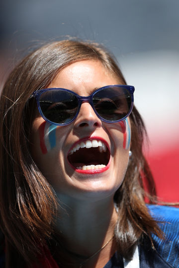 Французская болельщица на матче Франция – Австралия. ЧМ–2018. Фото AFP