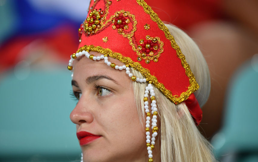 Болельщица матча Россия – Хорватия. Фото AFP