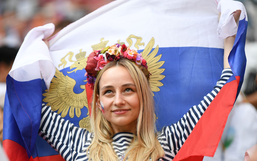Болельщица матча Испания – Россия. Фото AFP