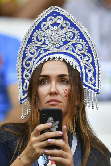 Болельщица матча Швеция – Англия. Фото AFP