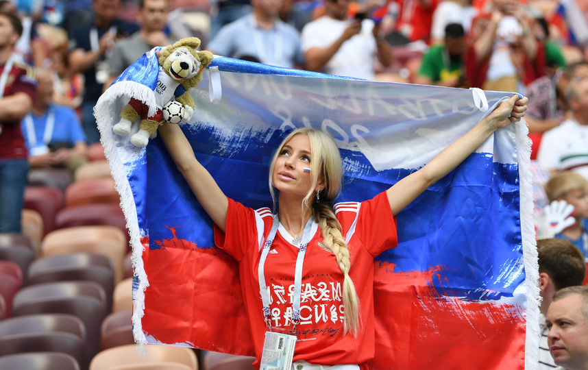 Болельщица матча Испания – Россия. Фото AFP