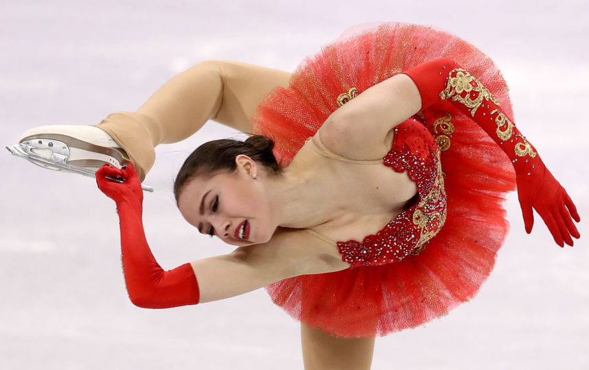 Алина Загитова на Олимпийских играх в Пхенчхане. Фото Getty