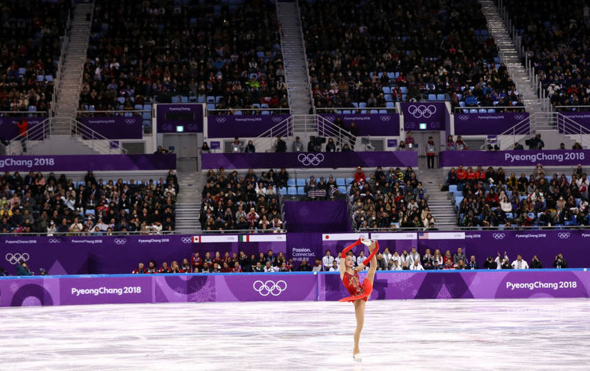 Алина Загитова на Олимпийских играх в Пхенчхане. Фото Getty