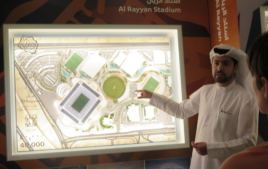 Макет стадиона Al Rayyan. Фото Станислав Купцов