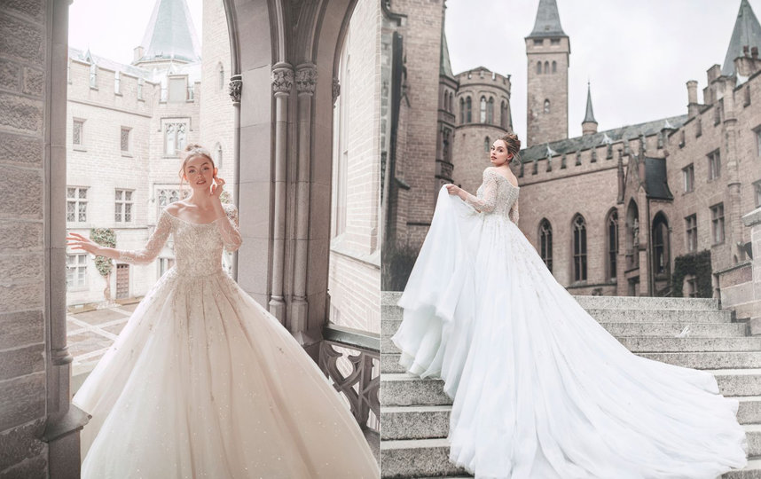 Платье Золушки из одноимённого мультфильма. Фото allurebridals.com
