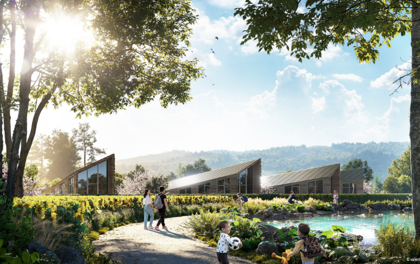 Рядом с домами расположатся небольшие водоёмы. Фото VALENTINOGARERI.COM