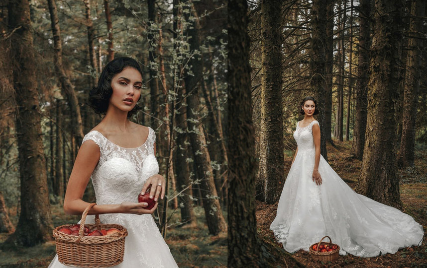 Платье Белоснежки из одноимённого мультфильма. Фото allurebridals.com
