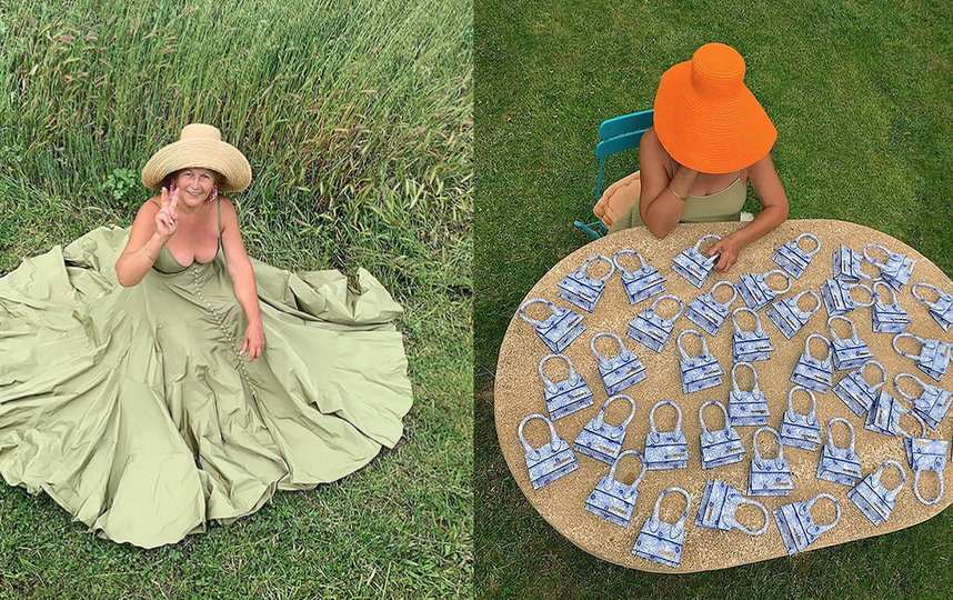 На женщине идеально сидят как оверсайз-костюмы, так и женственные юбка и сарафан. Фото instagram.com/jacquemus