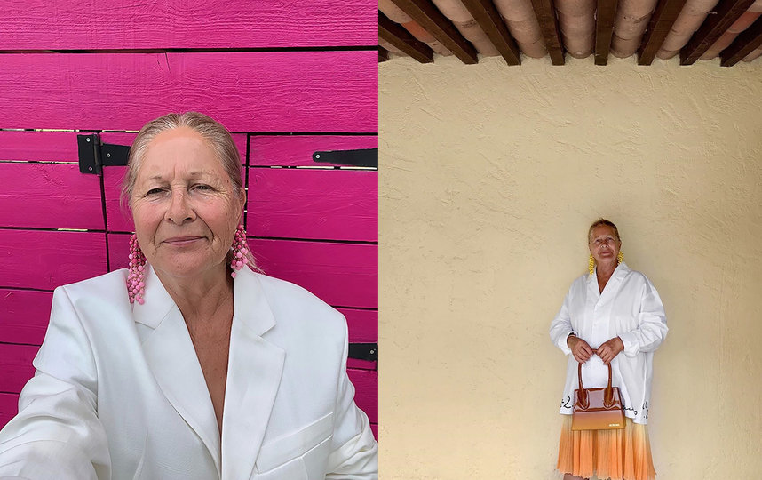 Лилит позировала на фоне деревенских пейзажей. Фото instagram.com/jacquemus