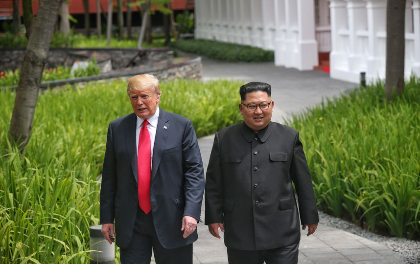 Дональд Трамп и Ким Чен Ын. Фото Getty