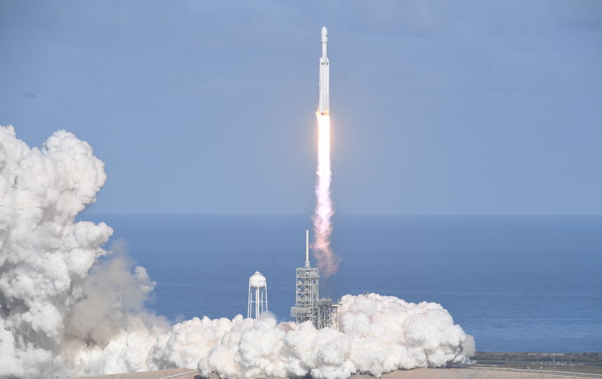 Запуск Falcon Heavy. Фото AFP