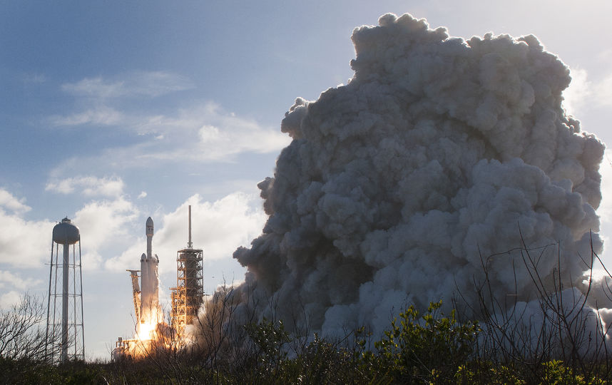 Запуск Falcon Heavy. Фото AFP