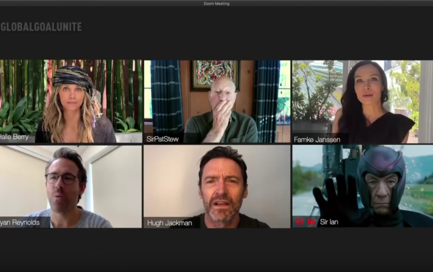 Актёры из "Людей Икс" встретились вместе, чтобы собрать средства и передать их организации Global goal: unite for our future, которая помогает тем, кто борется с пандемией коронавируса. Фото Скриншот Youtube