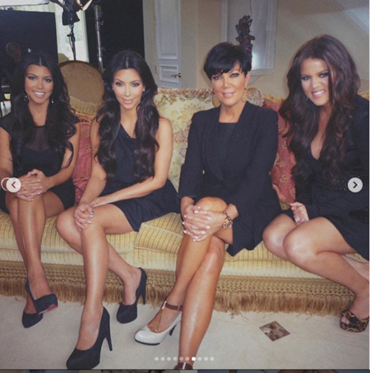 Ким Кардашьян посвятила это фото своей сестре Кортни. Фото Скриншот Instagram/kimkardashian