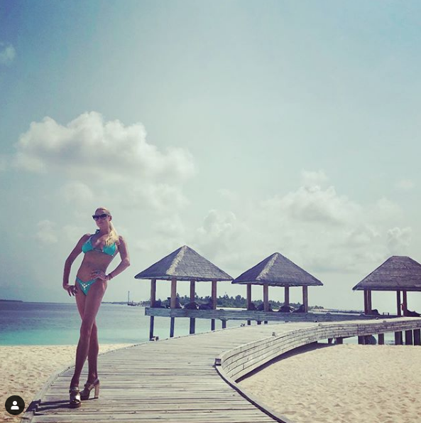 Анастасия Волочкова на Мальдивах. 2019-й год. Фото скриншот https://www.instagram.com/volochkova_art/?hl=ru