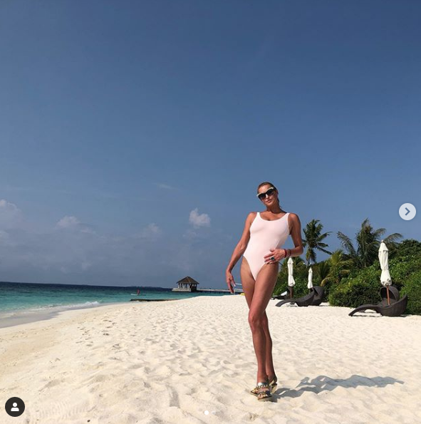 Анастасия Волочкова на Мальдивах, 2019 год. Фото скриншот https://www.instagram.com/volochkova_art/?hl=ru