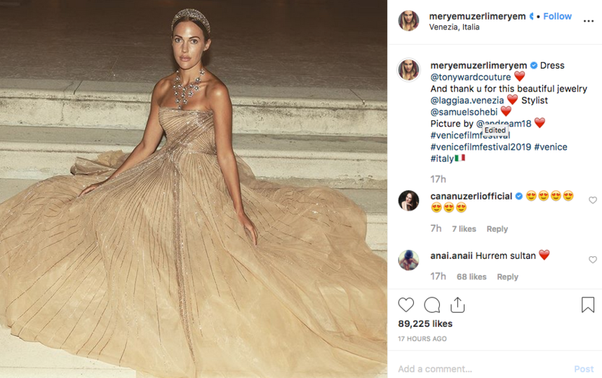 Звезда сериала "Великолепный век" устроила фотосессию в Венеции
