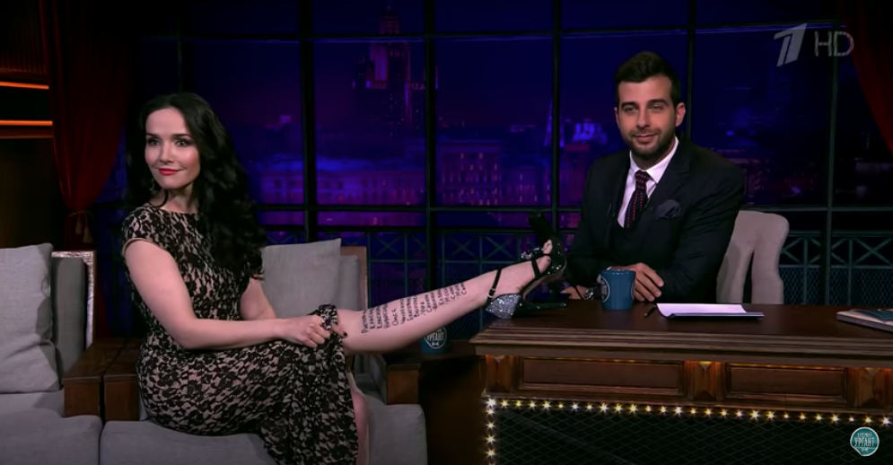 Наталья Орейро в гостях у Ивана Урганта, 2014-й. Фото Скриншот Youtube/watch?v=_NCVdV8dJKI