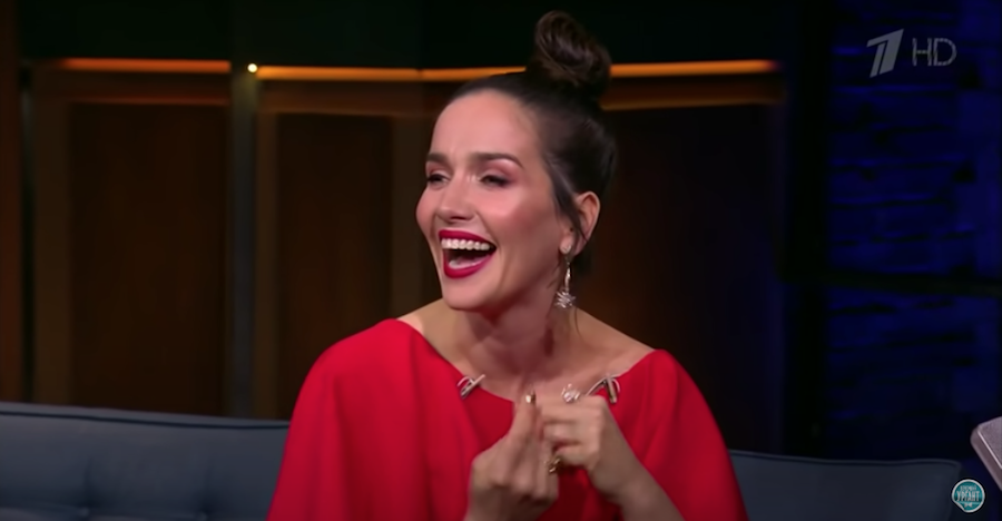 Наталья Орейро в гостях у Ивана Урганта, 2019-й. Фото Скриншот Youtube/watch?v=8m2Hw37Z_SM