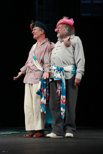 Комедийное трио Ширвиндт – Добронравов – Олешко имеет все шансы войти в историю театра. Фото Елены Мартынюк, предоставлены пресс-службой Театра сатиры