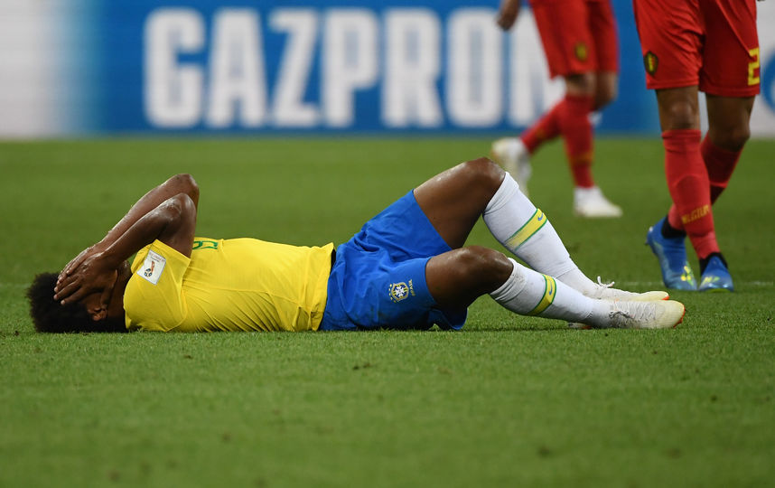 С матча Бразилия - Бельгия. Фото AFP