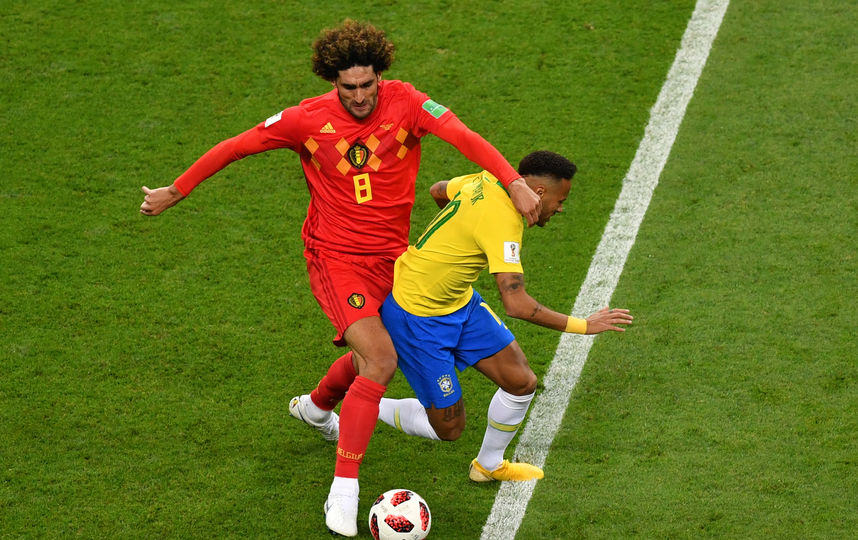 С матча Бразилия - Бельгия. Фото AFP