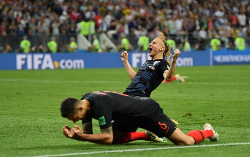 Сборная Хорватии одолела сборную Англии в полуфинальном матче мундиаля. Фото Getty