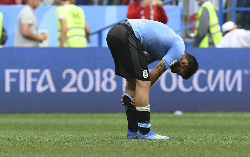 Матч Уругвай - Франция 6 июля 2018 года. Фото AFP