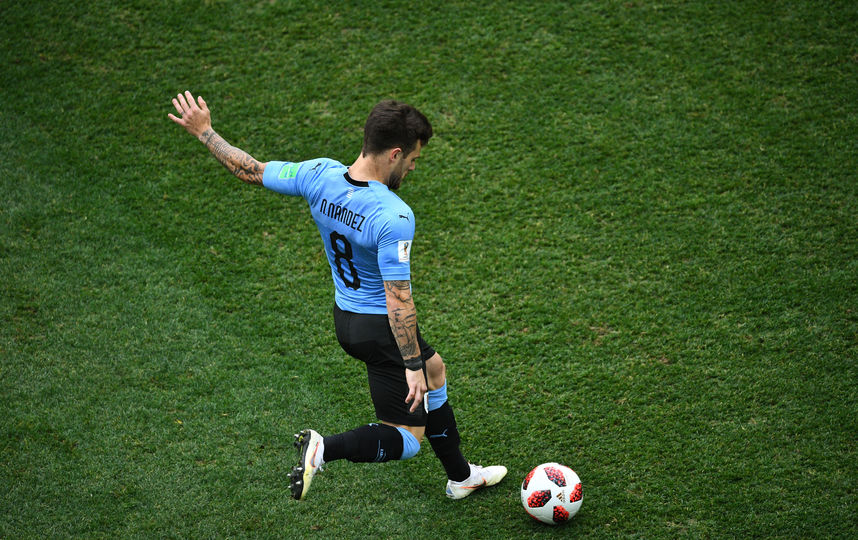 Матч Уругвай - Франция 6 июля 2018 года. Фото AFP