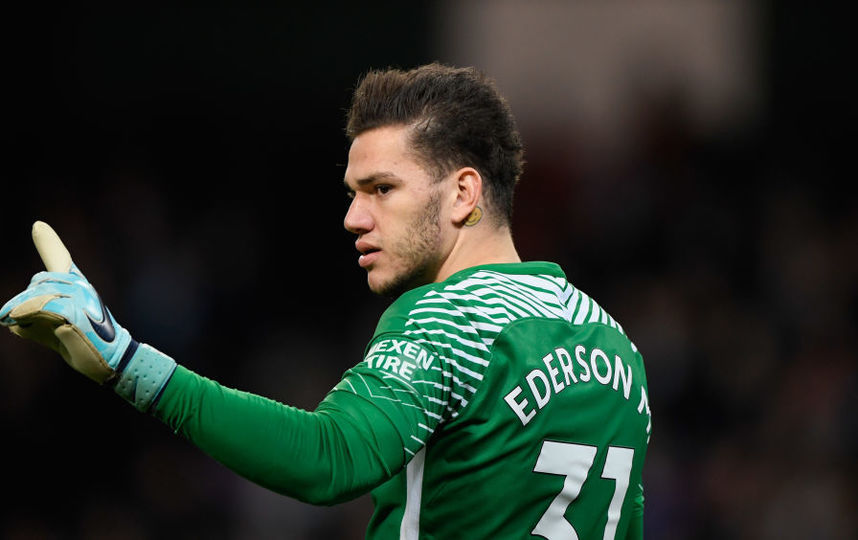 Вратарь "Манчестер Сити" Эндерсон. Фото Getty